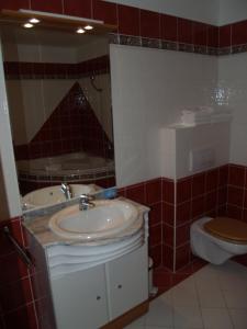 Koupelna v ubytování Motel U Krbu