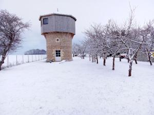 Le vieux Moulin de Pierre žiemą