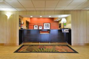 a lobby of a hospital with a waiting room at Hampton Inn Sturgis in Sturgis