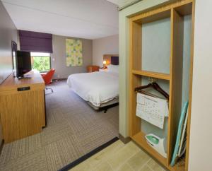 Voodi või voodid majutusasutuse Hampton Inn Hazleton toas