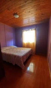 Ένα ή περισσότερα κρεβάτια σε δωμάτιο στο Cabañas el viajero