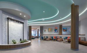 Home2 Suites By Hilton Pompano Beach Pier, Fl的休息区