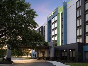 an image of the front of a building at Home2 Suites by Hilton Indianapolis - Keystone Crossing in Indianapolis