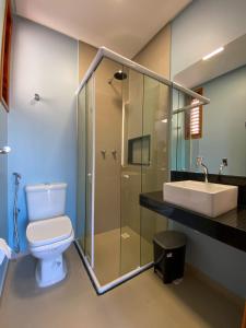 Phòng tắm tại Villa Palmeira Flecheiras 202