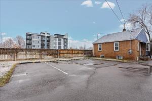 an empty parking lot in front of a building at Located in the heart of Provo Right off i15 in Provo