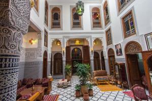 Posezení v ubytování Riad Tahra & Spa