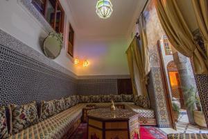 Posezení v ubytování Riad Tahra & Spa