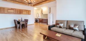 Kuchyň nebo kuchyňský kout v ubytování Harmony Resort