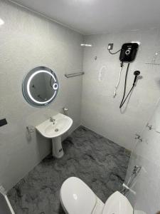 Koupelna v ubytování Happy villa (tuvaraga)