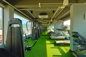 Fitness centrum a/nebo fitness zařízení v ubytování The Gig Hotel