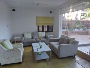 Posezení v ubytování Terrace abode