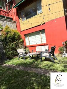 Zahrada ubytování Chil'ux Chalets