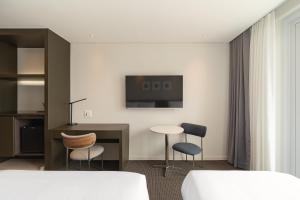 Μια τηλεόραση ή/και κέντρο ψυχαγωγίας στο Urbanstay Busan songdo Beach