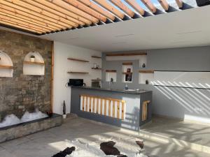 Kuchyň nebo kuchyňský kout v ubytování Sallam Lux Property