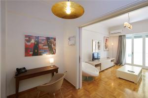 Postel nebo postele na pokoji v ubytování Apartment in the heart of the city