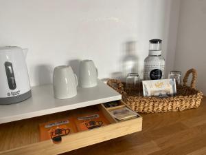 Coffee and tea making facilities at Pardela Menorca
