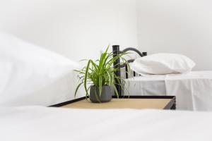 A bed or beds in a room at Christina Apartment Még 37 kép