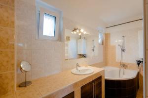 Kúpeľňa v ubytovaní Fatima apartman
