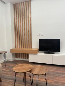 TV a/nebo společenská místnost v ubytování Vlora Apartment