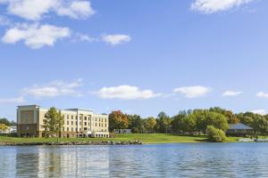 a view of the campus from the water at Hampton Inn Penn Yan, NY in Penn Yan
