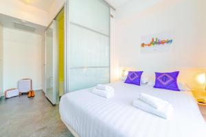 Residence Montempo Lyon Cite Internationale客房内的一张或多张床位