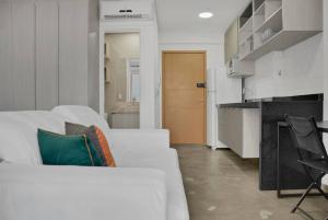 O zonă de relaxare la Apartamento em Osasco com Piscina Aquecida e Ar condicionado