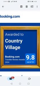 Certifikát, hodnocení, plakát nebo jiný dokument vystavený v ubytování Country Village