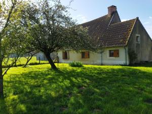 una casa con un árbol en el patio en Gîte Le Chatelet, 2 pièces, 2 personnes - FR-1-586-9, en Le Châtelet