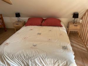 Posteľ alebo postele v izbe v ubytovaní Gîte cosy au calme avec grand jardin, proche du Mans - Parking privé, Wifi fibre, équipements complets - FR-1-410-392