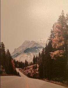 a winding road with a mountain in the background at Home sweet home in Hillsboro