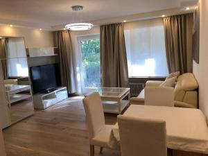 Μια τηλεόραση ή/και κέντρο ψυχαγωγίας στο Comfortable Studio Nuremberg