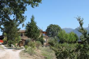 an external view of a house with trees at La Casa di Gelsomino in Massa Martana