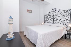 Posteľ alebo postele v izbe v ubytovaní Impresionante vista al mar - Elegante apartamento