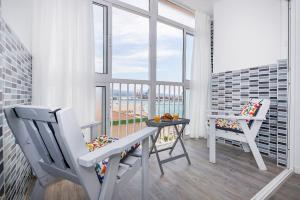 Balkón alebo terasa v ubytovaní Impresionante vista al mar - Elegante apartamento