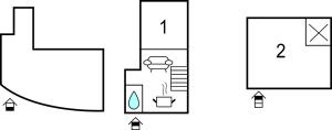 The floor plan of Cozy Home In Barberino Del Mugello