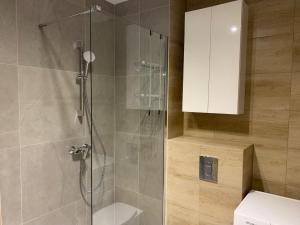 Ένα μπάνιο στο Apartament Powstańców Warszawy 4E #free parking +2 φωτογραφίες
