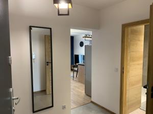 Μια τηλεόραση ή/και κέντρο ψυχαγωγίας στο Apartament Powstańców Warszawy 4E #free parking