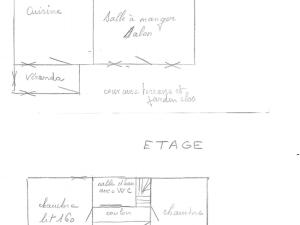 Plán poschodí v ubytovaní Gîte cosy près d'Orléans avec jardin, parking, et équipements complets - FR-1-590-252