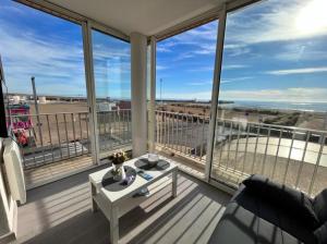 Balkón nebo terasa v ubytování Gauc