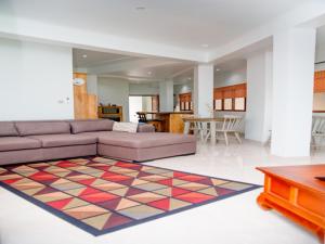 Posezení v ubytování Charming apartment with mountain view, Au Cap, 70 m²