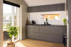 Kuchyň nebo kuchyňský kout v ubytování CONRADSBREKKA Luxury Top Floor Apartment in Central Tórshavn + 22 fotografií