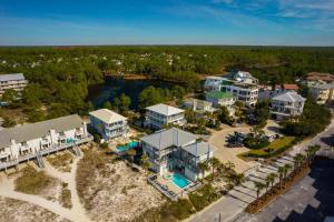an aerial view of a villa with a resort at La Luna in Santa Rosa Beach