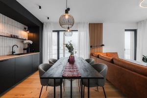 Dapur atau dapur kecil di DeLuxe apartmán s terasou Janské Lázně 3 Ski&Bike by AlkaTravel