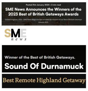 DurnamuckにあるSound of Durnamuckの最優秀英国賞を受賞したサイト