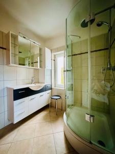 Koupelna v ubytování Ferienhaus Am Hofacker