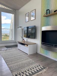 Et tv og/eller underholdning på Ferienhaus Kleine Auszeit Marina Wendtorf