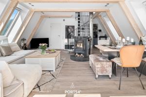 Posezení v ubytování Lounge am Meer