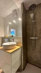 Et badeværelse på Frische Brise FeWo 06 09