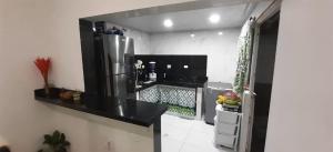 Nhà bếp/bếp nhỏ tại Habitación Cangrejo