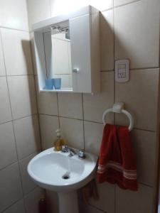 Ένα μπάνιο στο Cabaña Jireh monoambiente